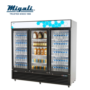 REFRIGERADOR 3 PUERTAS DE VIDRIO