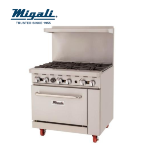 ESTUFA 6 QUEMADORAS CON HORNO
